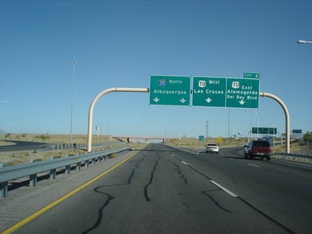 Interstate 25 North at Exit 6 - U.S. 70