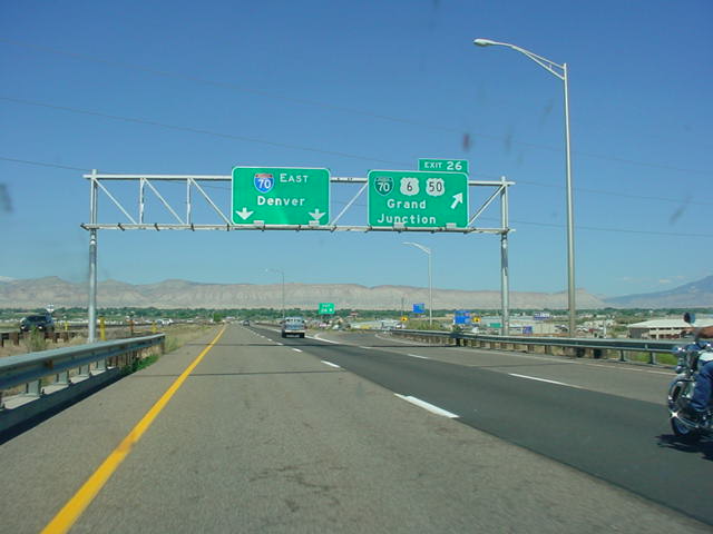 Interstate 70 East at Exit 26 - Business Loop I-70/U.S. 6/U.S. 50