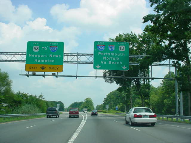 U.S. 58 East at Interstate 64