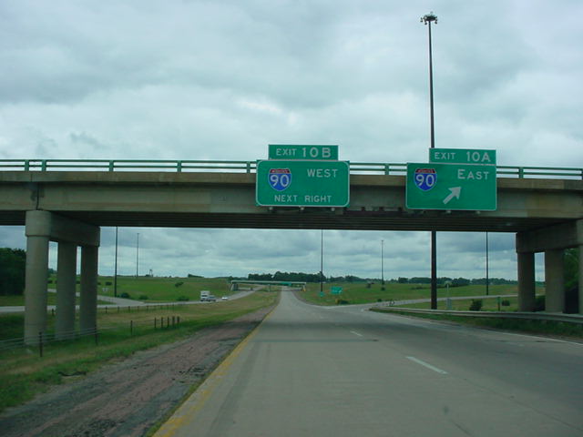 Interstate 229 North at Exit 10A - Interstate 90 East